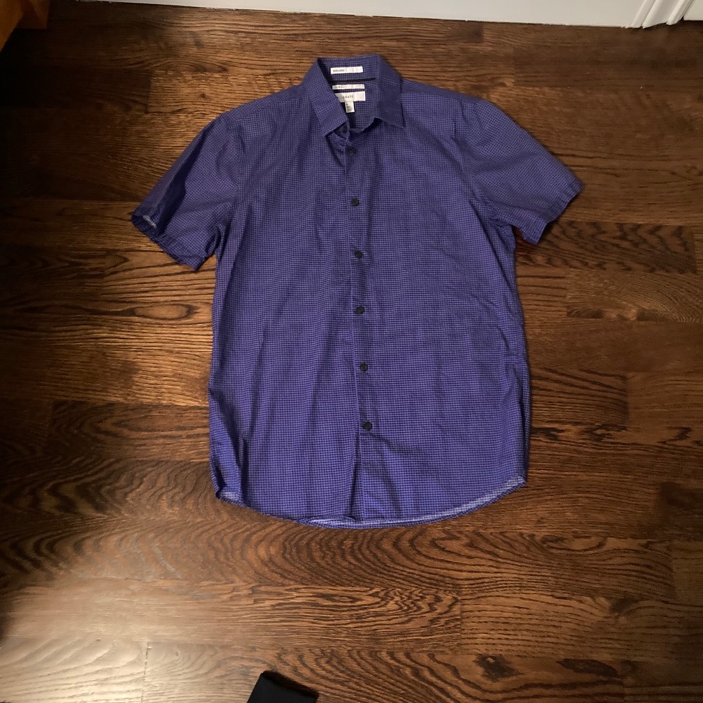 Purple Calibrate Button Down Collared Shirt